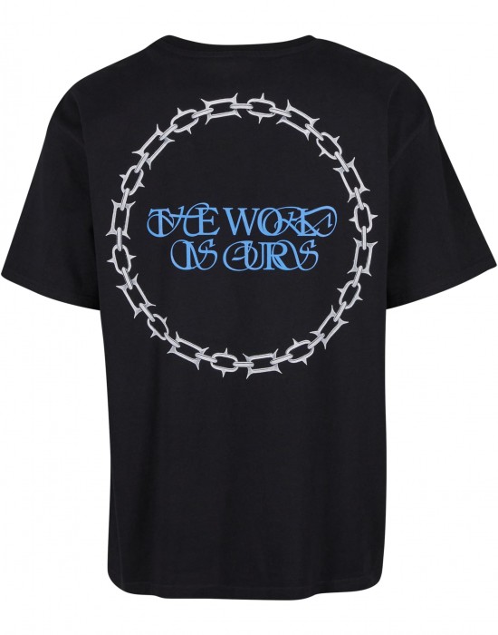 Мъжка тениска в черно Mister Tee The World Is Ours Oversize