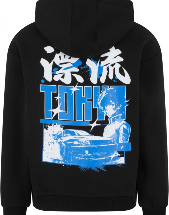 Мъжко худи в черно Mister Tee Tokyo Drifting