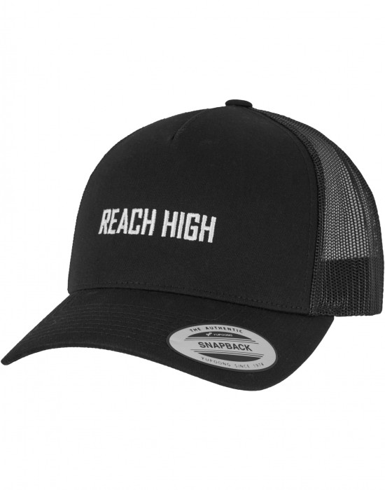 Шапка в черно Mister Tee Reach High Retro Trucker Шапка в черно Mister Tee Reach High Retro Trucker