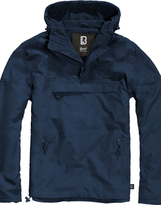 Ветровка с подплата в тъмносин цвят Brandit navy