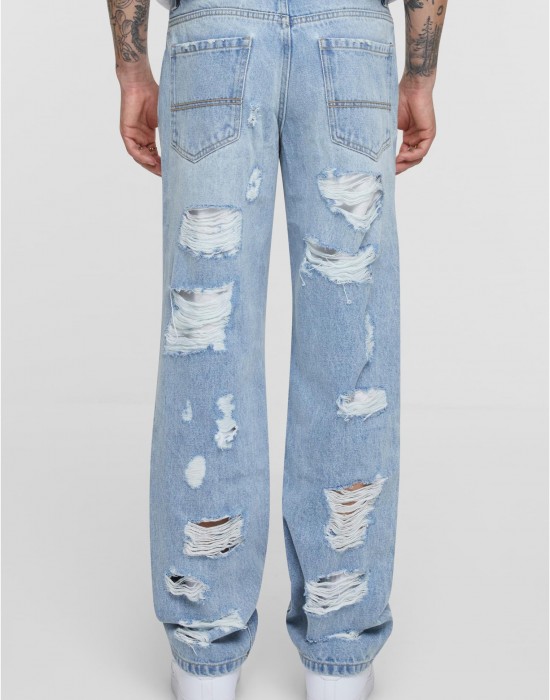 Мъжки дънки Heavy Destroyed Jeans new light blue