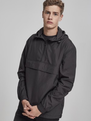 Мъжко яке без закопчаване Urban Classics в черен цвят