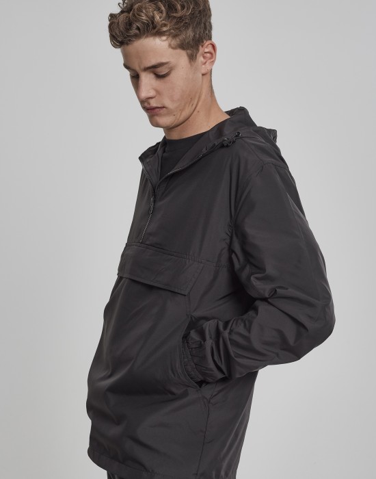 Мъжко яке без закопчаване Urban Classics в черен цвят