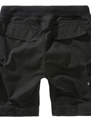 Мъжки къси карго панталони в черен цвят Packham Vintage