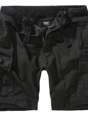 Мъжки къси карго панталони в черен цвят Packham Vintage