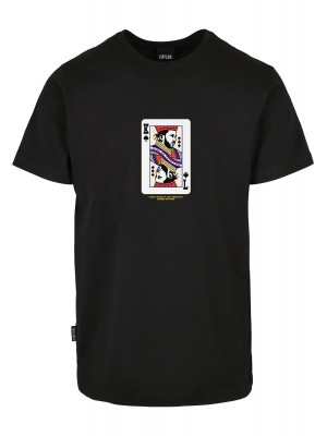 Мъжка тениска в черно C&S WL Compton Card