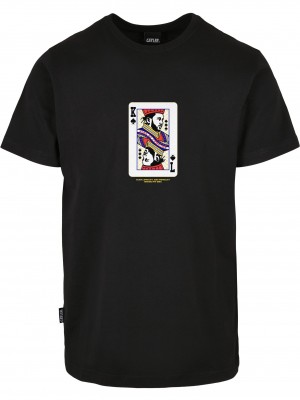 Мъжка тениска в черно C&S WL Compton Card