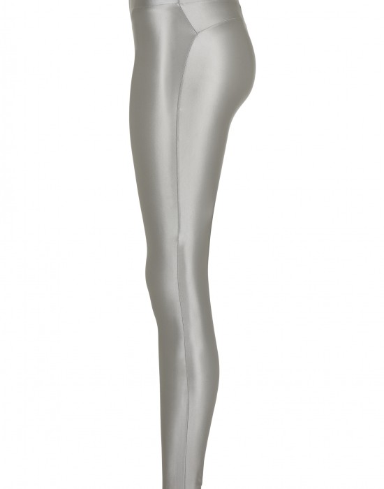 Дамски клин в сребрист цвят Urban Classics Highwaist Shiny 