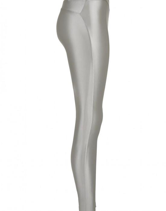 Дамски клин в сребрист цвят Urban Classics Highwaist Shiny 