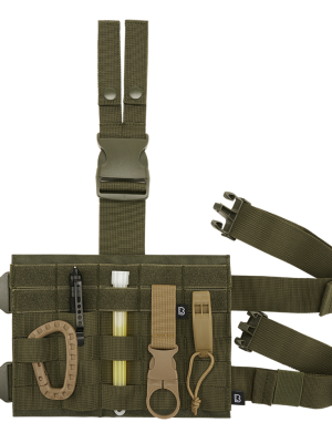 Тактическа чанта панел за бедро черен цвят Brandit Molle Leg