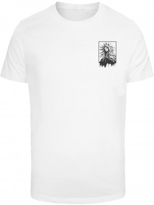 Тениска в бял цвят Mister Tee Sacred Mary Tee