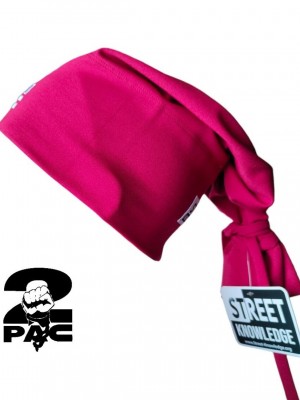 Бийни шапка в червено с бродерия 2Pac Beanie Street Knowledge Бийни шапка в червено с бродерия 2Pac Beanie Street Knowledge