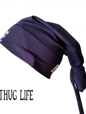 Бийни шапка в тъмносиньо с бродерия Thug life Beanie Street Knowledge Бийни шапка в тъмносиньо с бродерия Thug life Beanie Street Knowledge