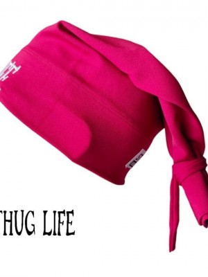 Бийни шапка в червено с бродерия Thug life Beanie Street Knowledge Бийни шапка в червено с бродерия Thug life Beanie Street Knowledge