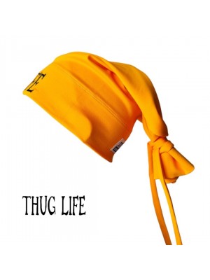 Бийни шапка в жълто с бродерия Thug life Beanie Street Knowledge