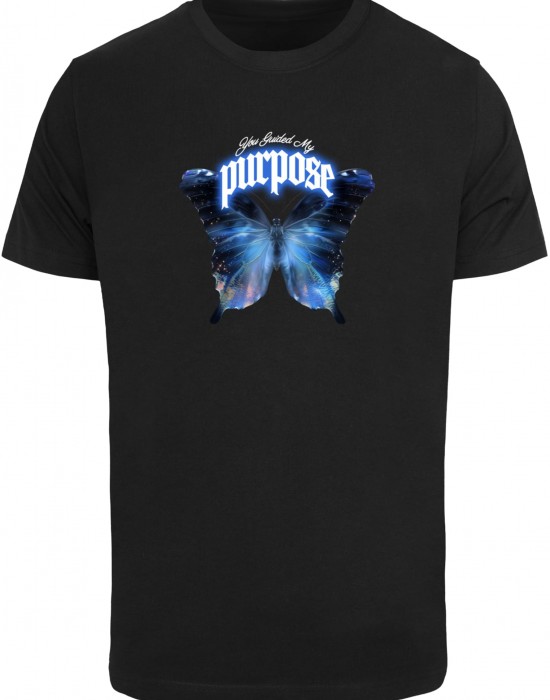 Мъжка тениска в черно Mister Tee Purpose