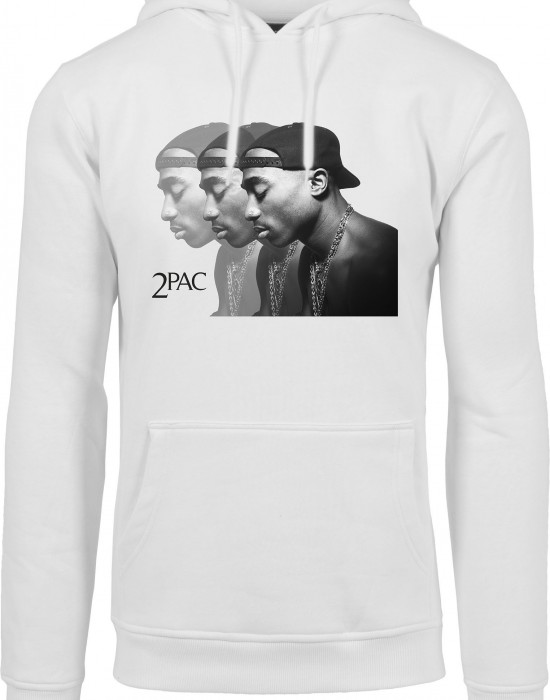 2Pac / Tupac Faces Мъжки бял суичър Mister Tee 2Pac / Tupac Faces Мъжки бял суичър Mister Tee
