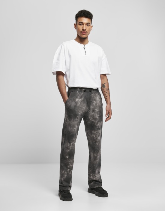 Мъжко долнище в тъмносив цвят Urban Classics Tye Dyed 