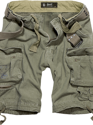 Мъжки къси карго панталони в цвят маслина Brandit