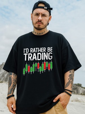 I'd rather be trading тениска
