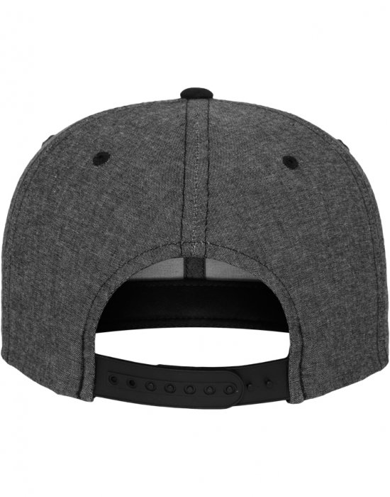 Шапка с козирка в цвят графит Chambray-Suede Snapback, Urban Classics, Шапки с козирка - Complex.bg