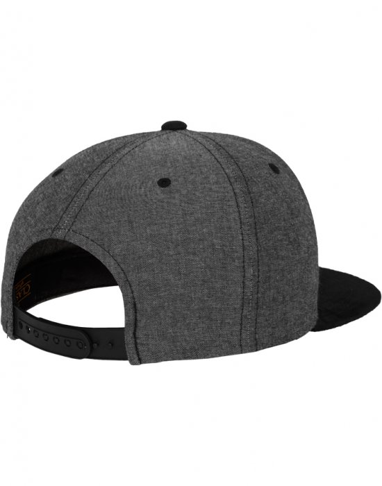 Шапка с козирка в цвят графит Chambray-Suede Snapback, Urban Classics, Шапки с козирка - Complex.bg