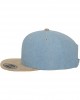 Шапка с козирка в синьо Chambray-Suede Snapback, Urban Classics, Шапки с козирка - Complex.bg