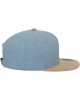 Шапка с козирка в синьо Chambray-Suede Snapback, Urban Classics, Шапки с козирка - Complex.bg