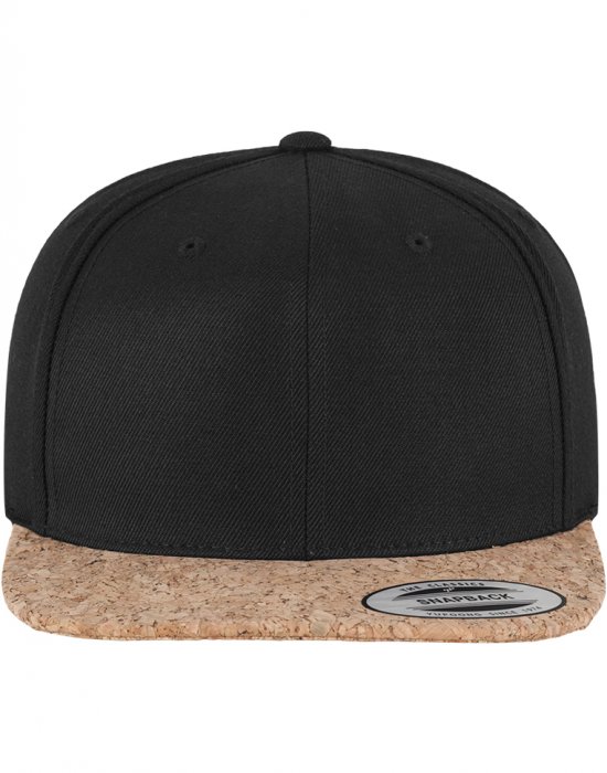 Шапка с козирка в черно Cork Snapback, Urban Classics, Шапки с козирка - Complex.bg