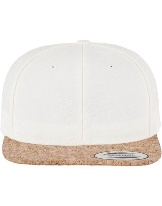 Шапка с козирка в бяло Cork Snapback, Urban Classics, Шапки с козирка - Complex.bg