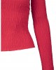 Дамска блуза с голи рамене в червен цвят Urban Classics Ladies Cold Shoulder Smoke L/S fire red 