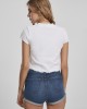 Дамска къса тениска в бял цвят Urban Classics Ladies Cropped Rib Tee white XXL