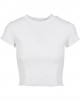 Дамска къса тениска в бял цвят Urban Classics Ladies Cropped Rib Tee white XXL