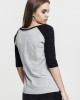 Дамска блуза Urban Classics gry/blk с 3/4 ръкави