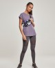 Дамска тениска в лилав цвят Urban Classics Ladies Extended Shoulder Tee dustypurple