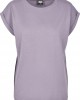 Дамска тениска в лилав цвят Urban Classics Ladies Extended Shoulder Tee dustypurple