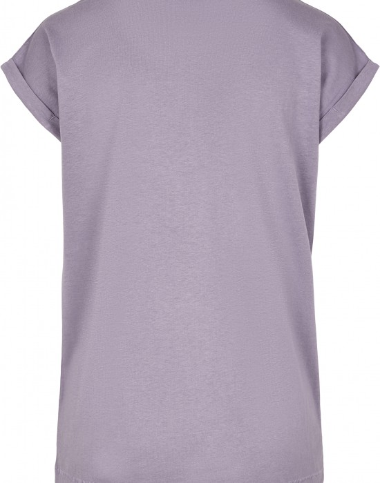 Дамска тениска в лилав цвят Urban Classics Ladies Extended Shoulder Tee dustypurple