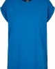 Дамска тениска в ярко син цвят Urban Classics Ladies Extended Shoulder Tee sporty blue 