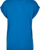 Дамска тениска в ярко син цвят Urban Classics Ladies Extended Shoulder Tee sporty blue 
