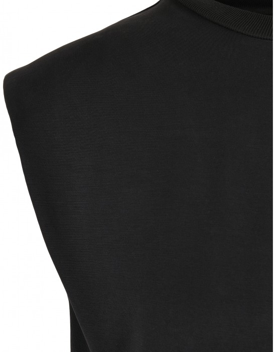 Дамска рокля в черен цвят Urban Classics Modal Padded Shoulder Tank 