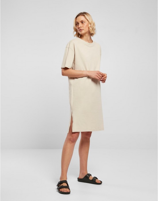 Дамска дълга ежедневна рокля в бежов цвят Ladies Dress 