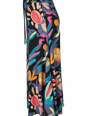 Дамска пола на цветя Ladies Viscose Midi Skirt1