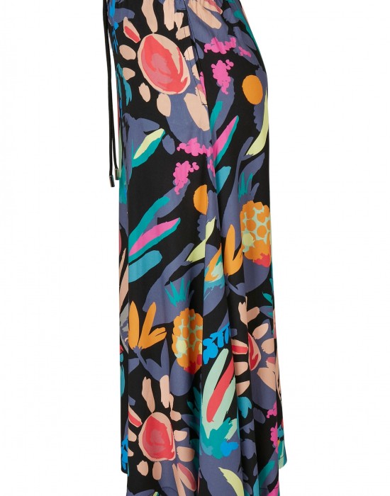 Дамска пола на цветя Ladies Viscose Midi Skirt1