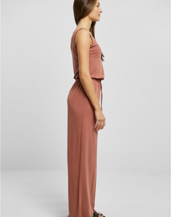 Дамски гащеризон в цвят праскова Urban Classics Modal Jumpsuit