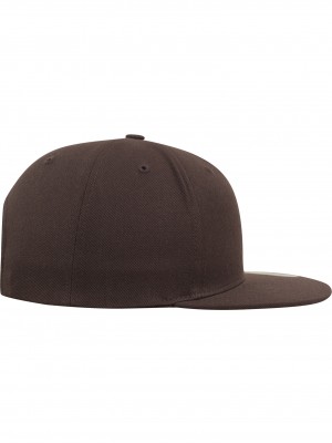 Шапка с козирка в кафяво Classic Snapback