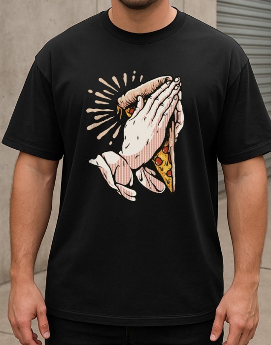 Pray Pizza тениска Pray Pizza тениска