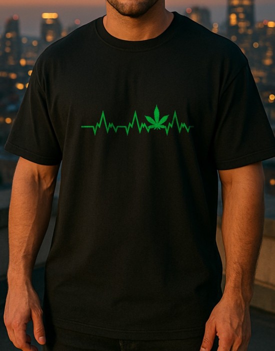 Weed Heartbeat тениска Weed Heartbeat тениска