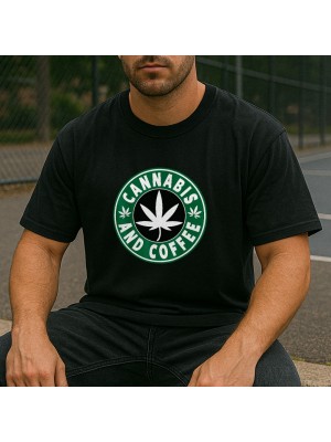 Cannabis And Coffee тениска