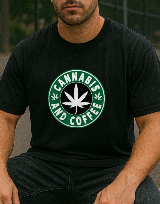 Cannabis And Coffee тениска Cannabis And Coffee тениска