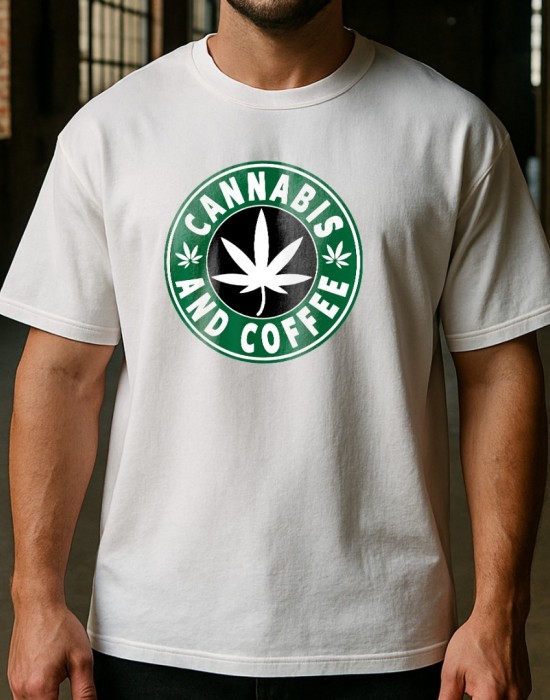 Cannabis And Coffee тениска Cannabis And Coffee тениска
